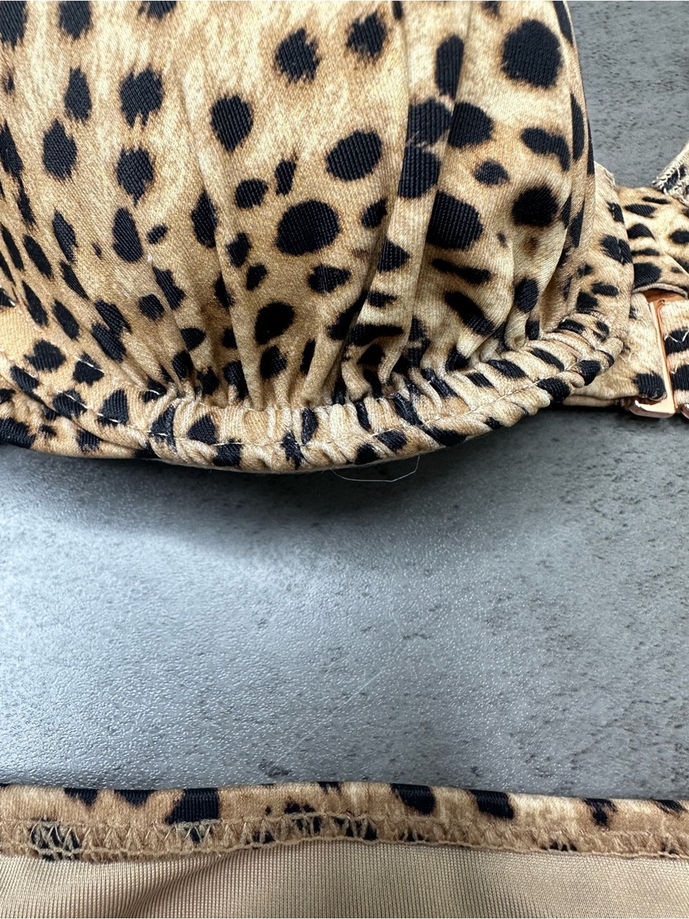 Shade & Shore Leopard Print Bikini — Tan & Black - Picture 2 of 7